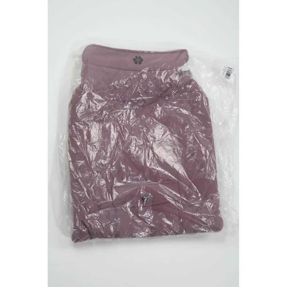 Free Country Dog Jacket Stratus Lite Large Purple Quilted Fleece Pet Coat NWT